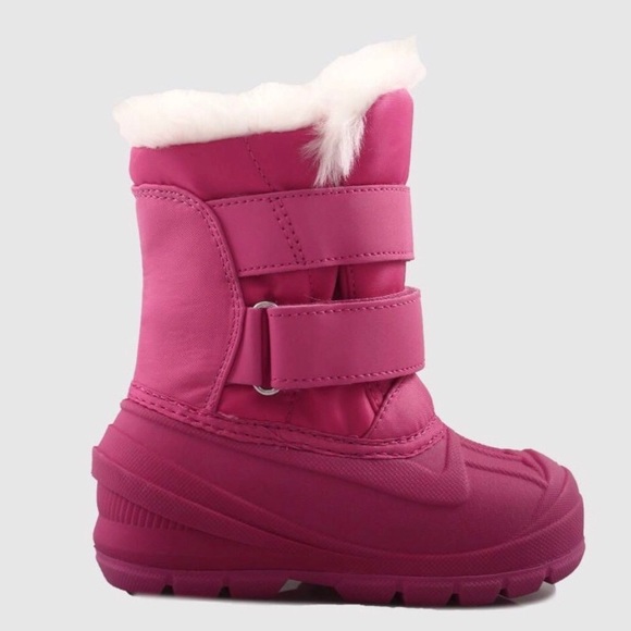 NWT Cat & Jack Lev Fuschia Pink Snow Winter Boots - Picture 2 of 8